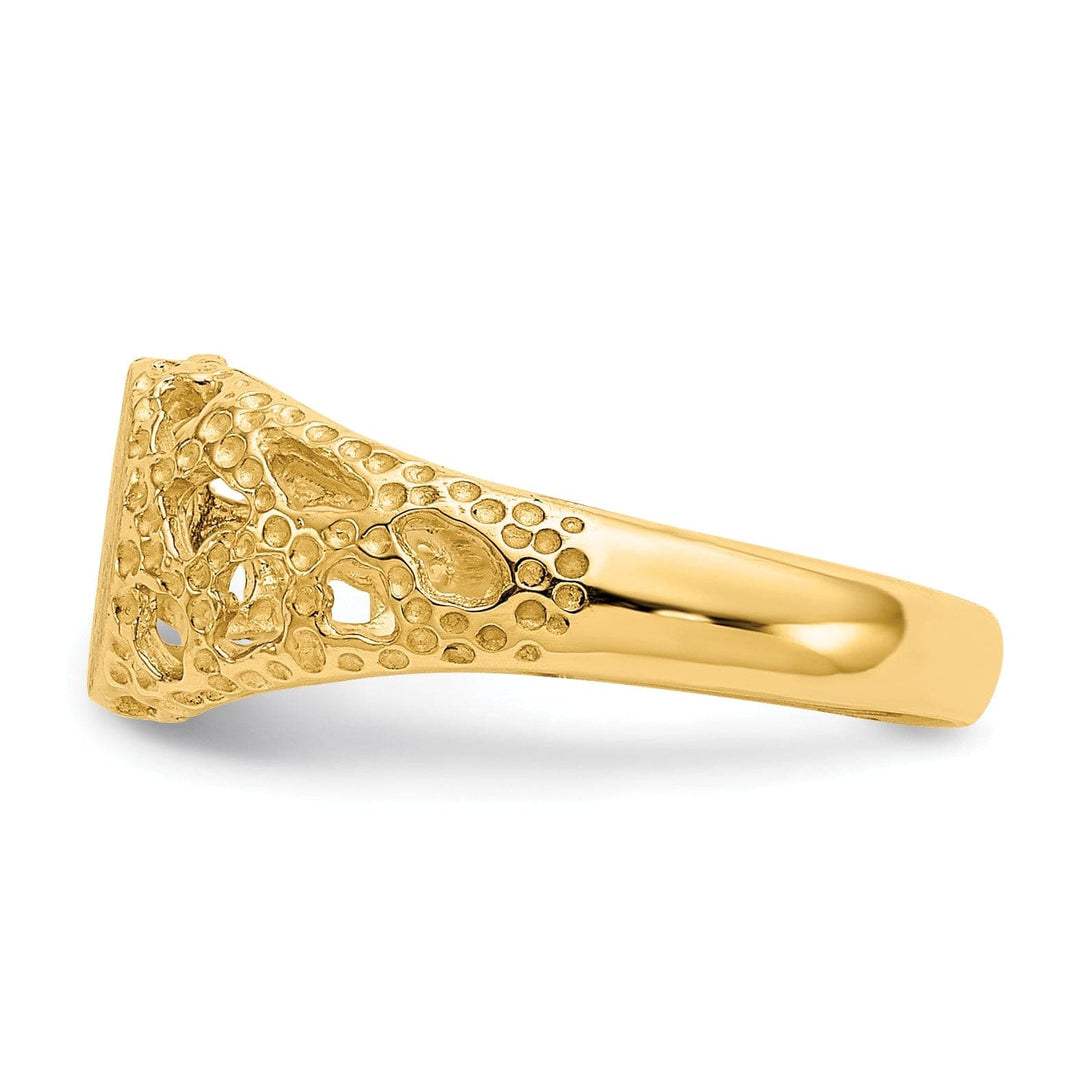 Lovely Rita's Ring 14k Yellow Gold Signet Children's Ring
