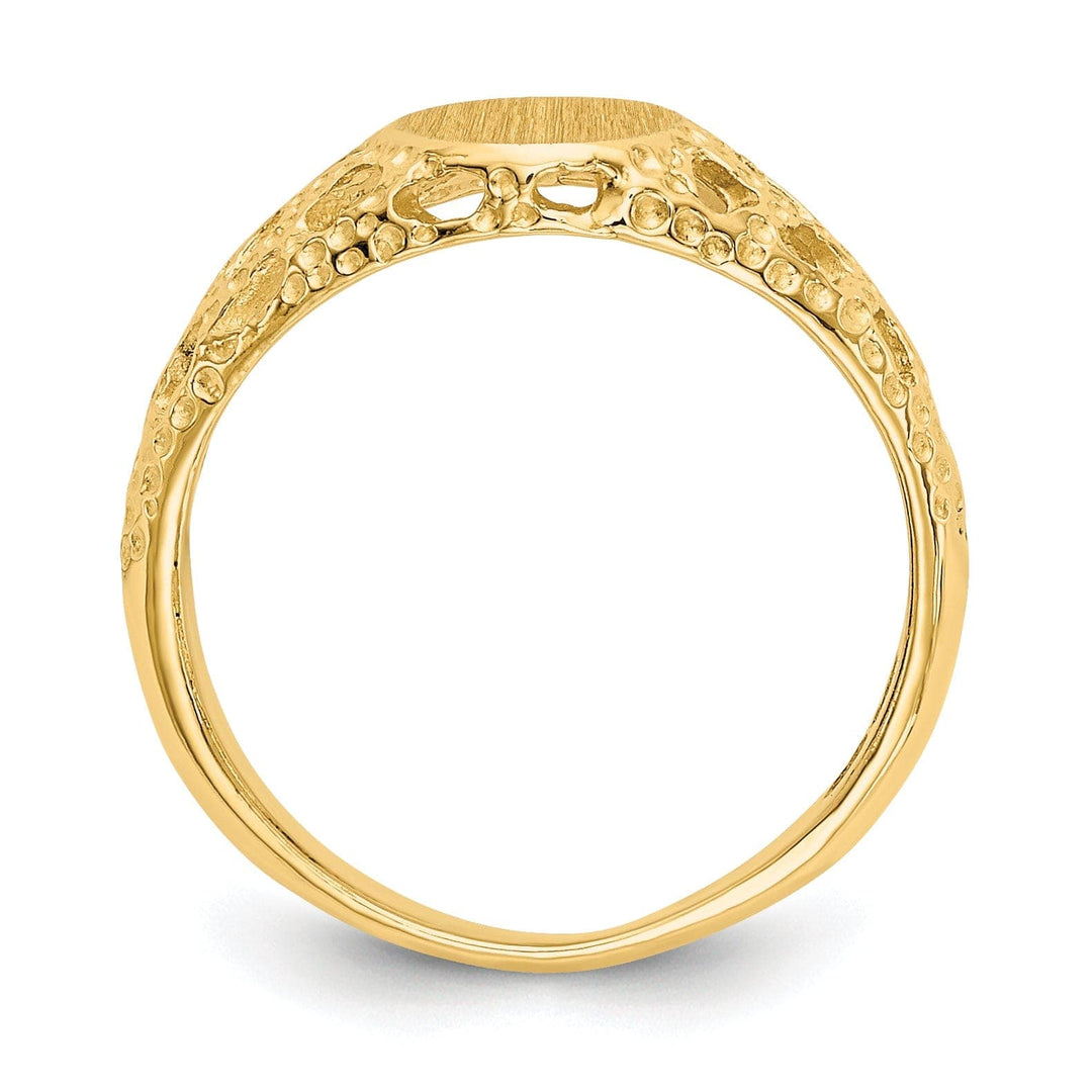 Lovely Rita's Ring 14k Yellow Gold Signet Children's Ring