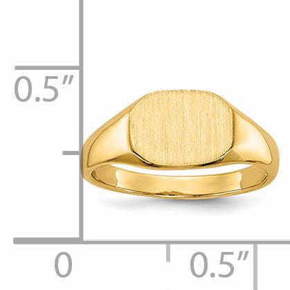 Lovely Rita's Ring 14k Yellow Gold Signet Children's Ring