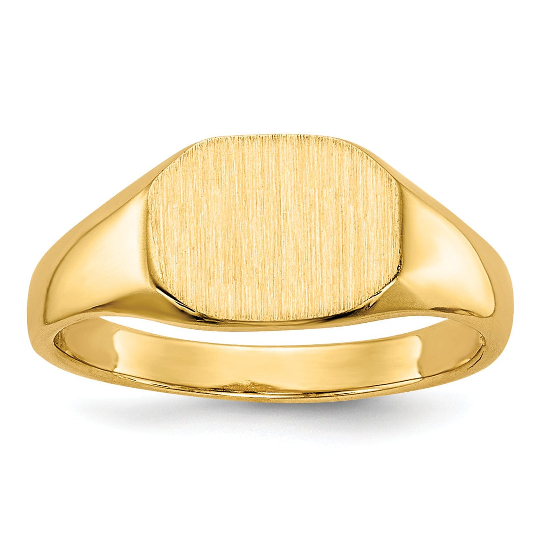 Lovely Rita's Ring 14k Yellow Gold Signet Children's Ring