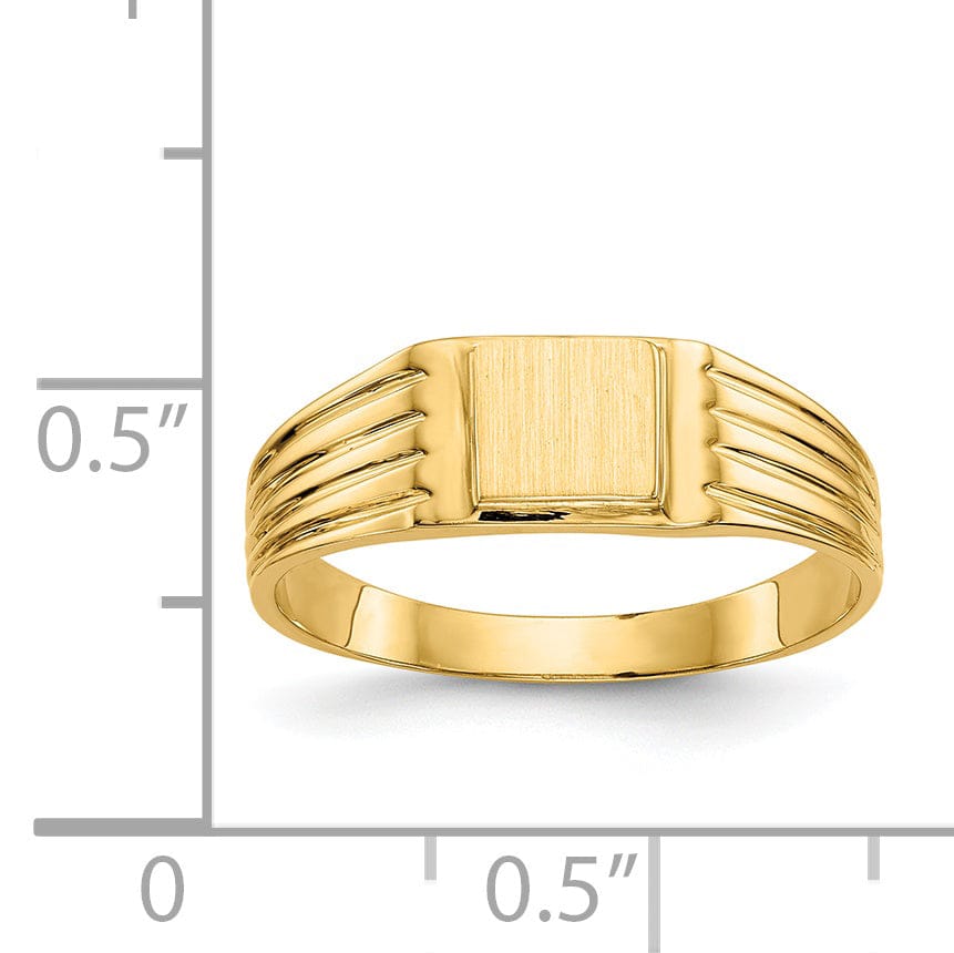 Lovely Rita's Ring 14k Yellow Gold Signet Children's Ring