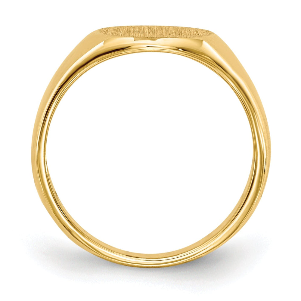 Lovely Rita's Ring 14k Yellow Gold Solid Back Signet Ring