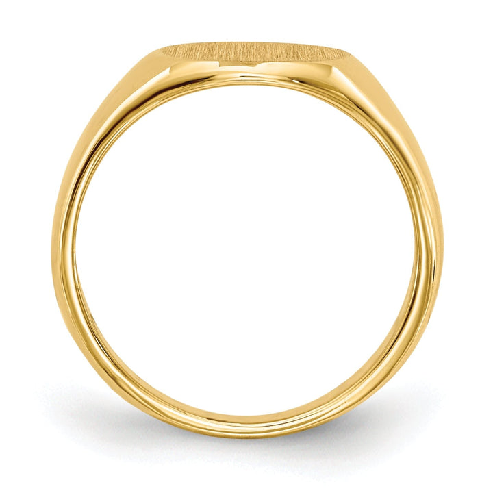 Lovely Rita's Ring 14k Yellow Gold Solid Back Signet Ring