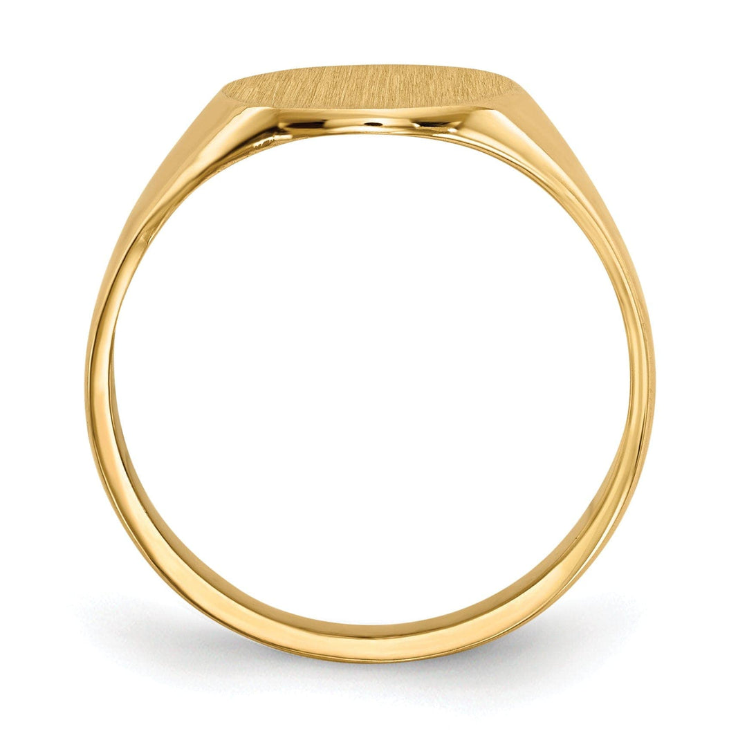 Lovely Rita's Ring 14k Yellow Gold Solid Back Signet Ring