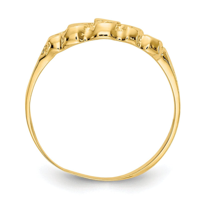 Lovely Rita's Ring 14k Yellow Gold Solid Nugget Ring