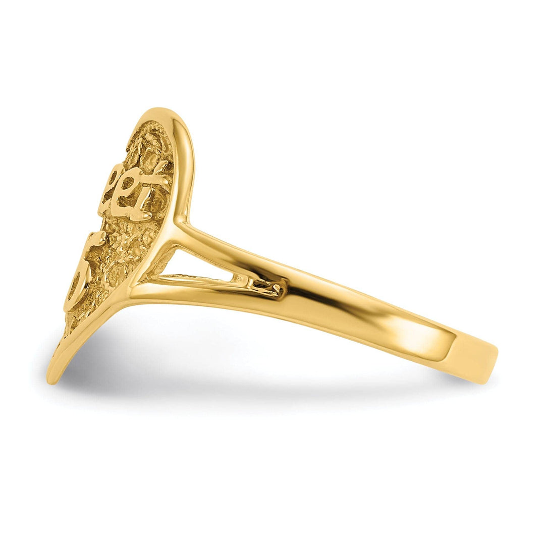 Lovely Rita's Ring 14k Yellow Gold Sweet 16 Heart Ring