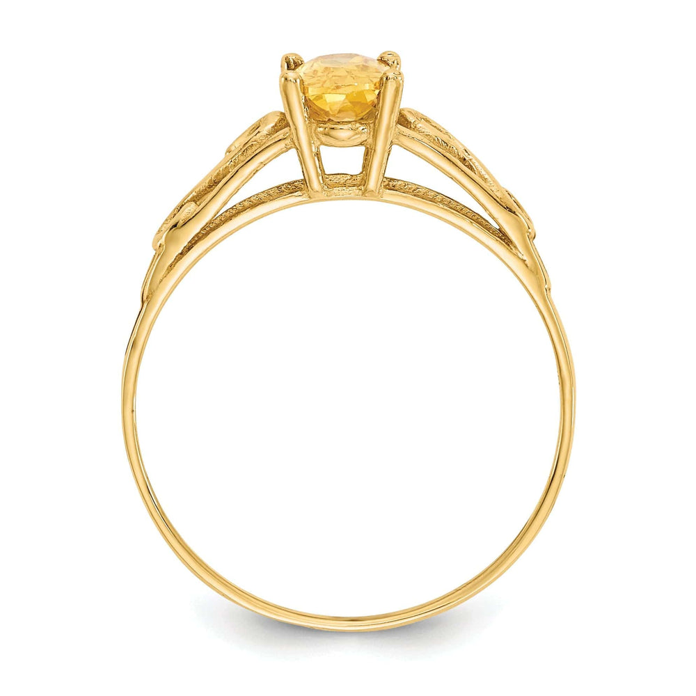 Lovely Rita's Ring 14k Yellow Gold Synthetic Citrine Ring