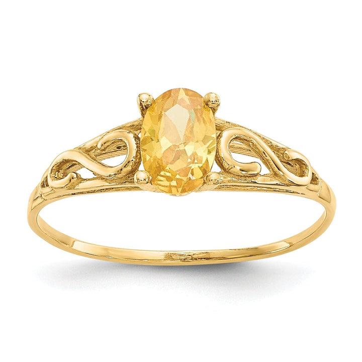 Lovely Rita's Ring 14k Yellow Gold Synthetic Citrine Ring