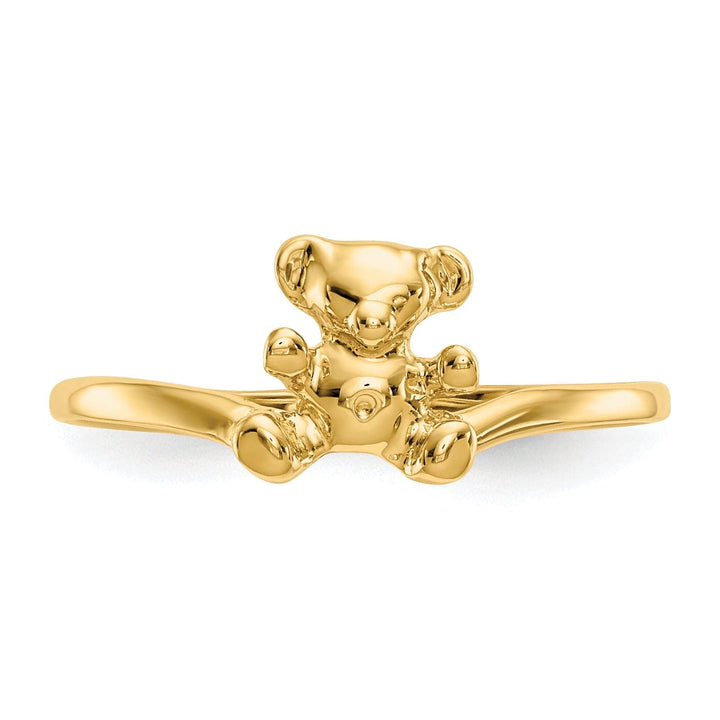 Lovely Rita's Ring 14k Yellow Gold Teddy Bear Children's Ring