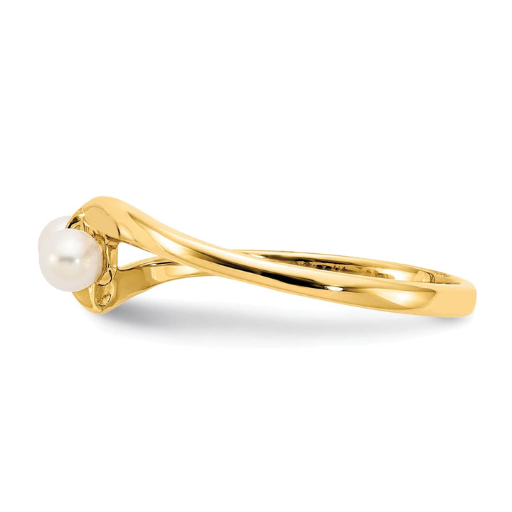 Lovely Rita's Ring 14k Yellow Gold White Pearl Ring