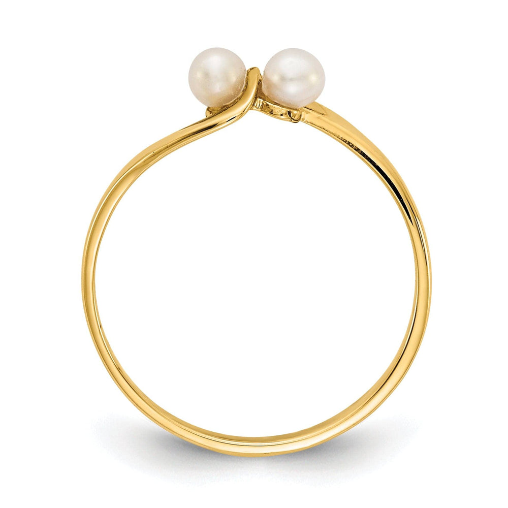 Lovely Rita's Ring 14k Yellow Gold White Pearl Ring