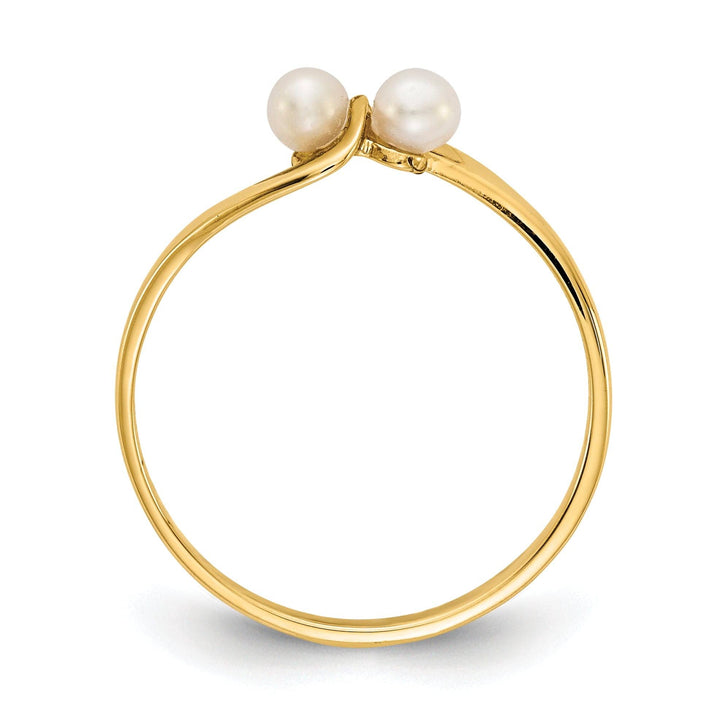 Lovely Rita's Ring 14k Yellow Gold White Pearl Ring