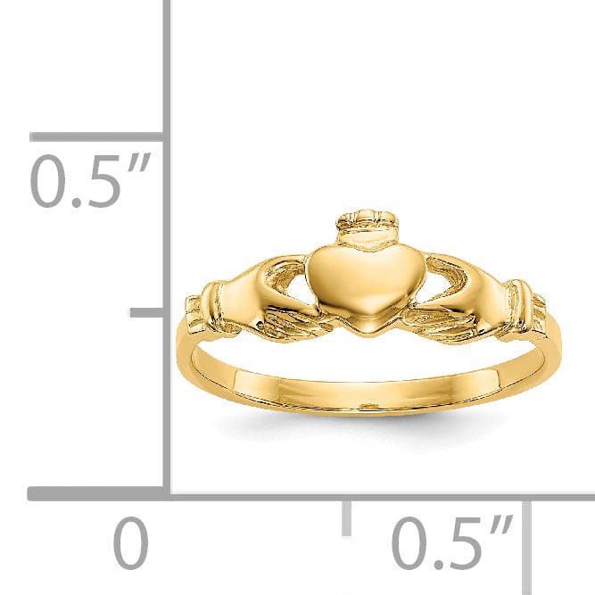 Lovely Rita's Ring 14kt baby yellow gold claddagh ring