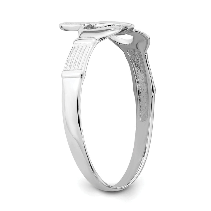 Lovely Rita's Ring 14kt ladies white gold claddagh ring