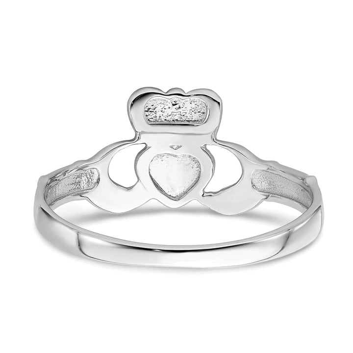 Lovely Rita's Ring 14kt ladies white gold claddagh ring