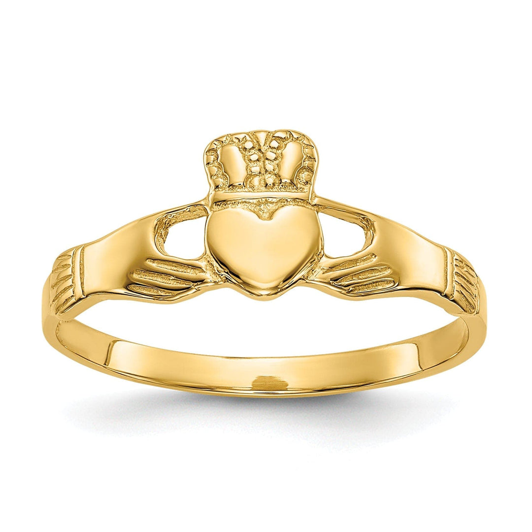 Lovely Rita's Ring 14kt ladies yellow gold claddagh ring
