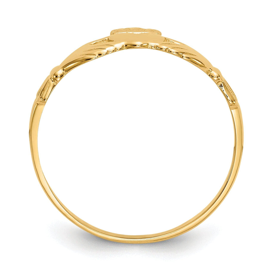 Lovely Rita's Ring 14kt ladies yellow gold claddagh ring