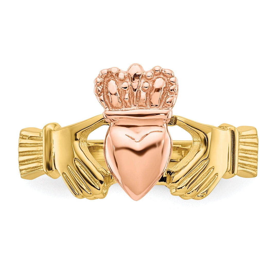 Lovely Rita's Ring 14kt two tone gold ladies claddagh ring