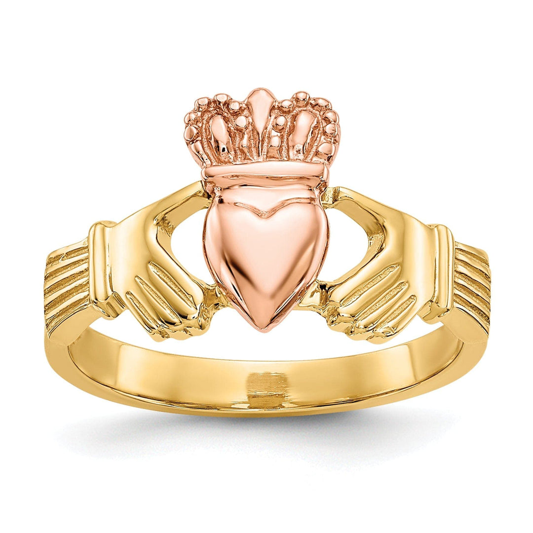 Lovely Rita's Ring 14kt two tone gold ladies claddagh ring