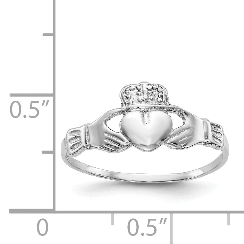 Lovely Rita's Ring 14kt White Gold Claddagh Ring