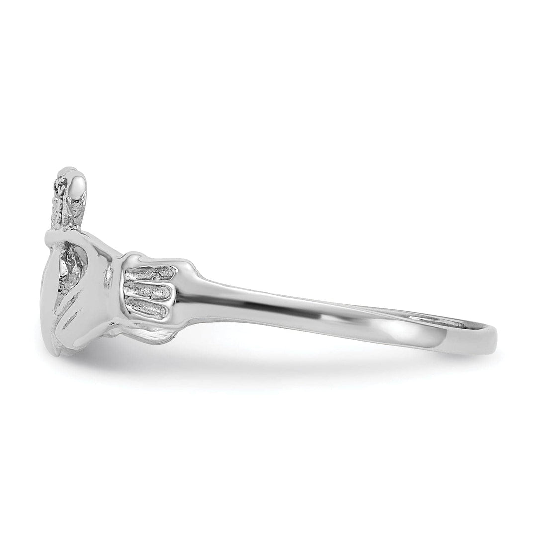 Lovely Rita's Ring 14kt White Gold Claddagh Ring
