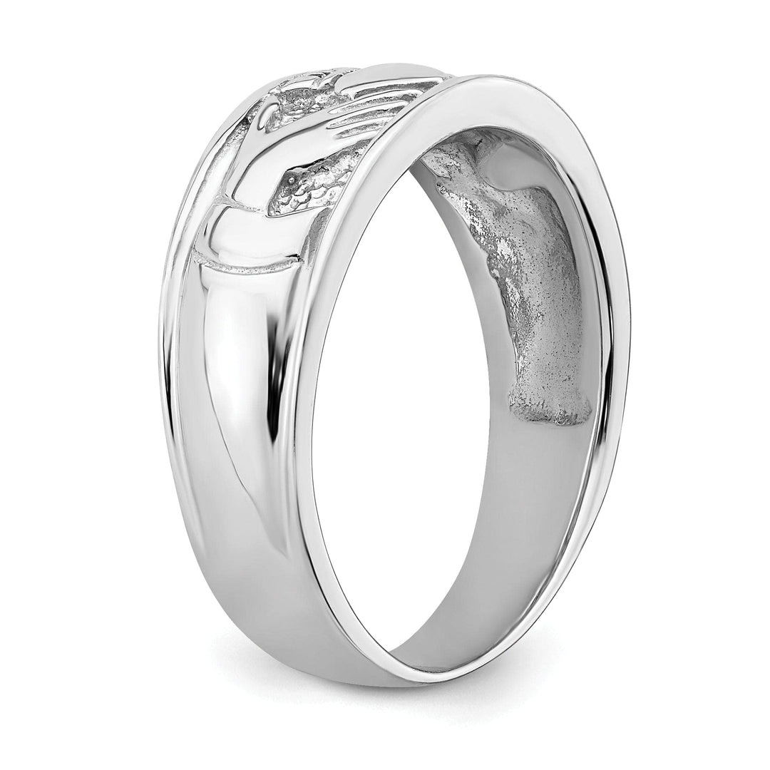 Lovely Rita's Ring 14kt white gold ladies claddagh ring