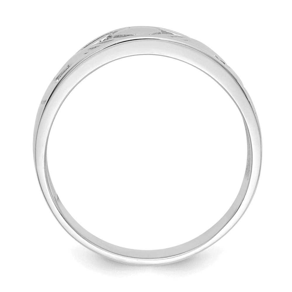 Lovely Rita's Ring 14kt white gold ladies claddagh ring