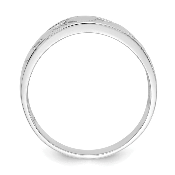 Lovely Rita's Ring 14kt white gold ladies claddagh ring