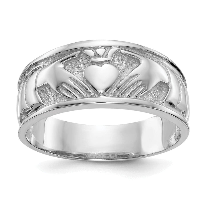 Lovely Rita's Ring 14kt white gold ladies claddagh ring