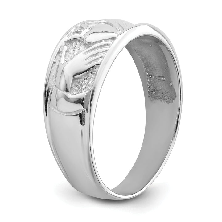 Lovely Rita's Ring 14kt white gold ladies claddagh ring