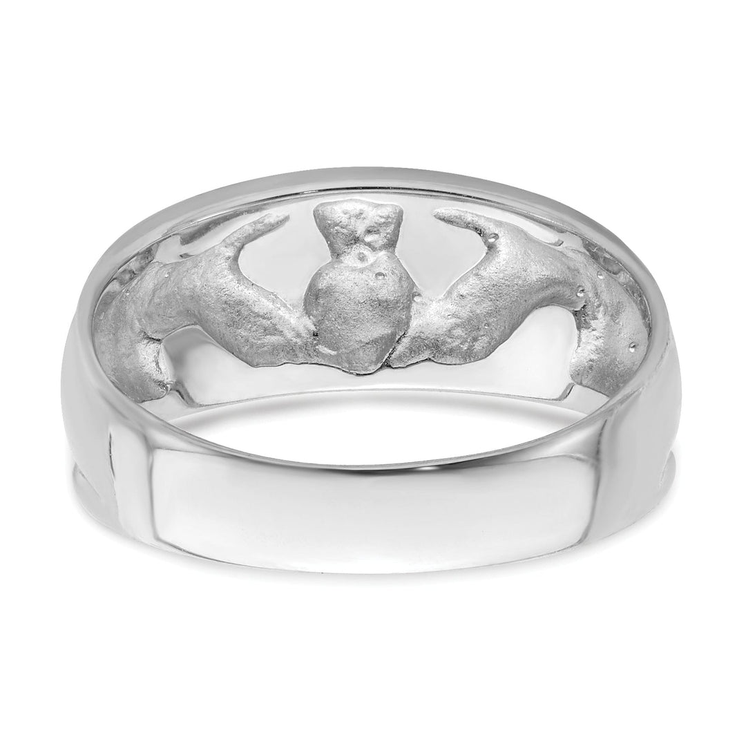 Lovely Rita's Ring 14kt white gold ladies claddagh ring