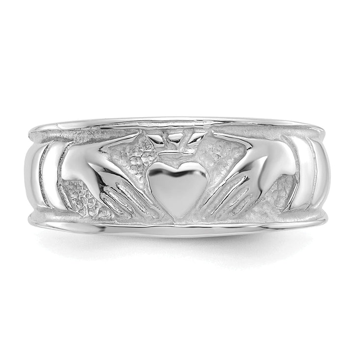 Lovely Rita's Ring 14kt white gold ladies claddagh ring