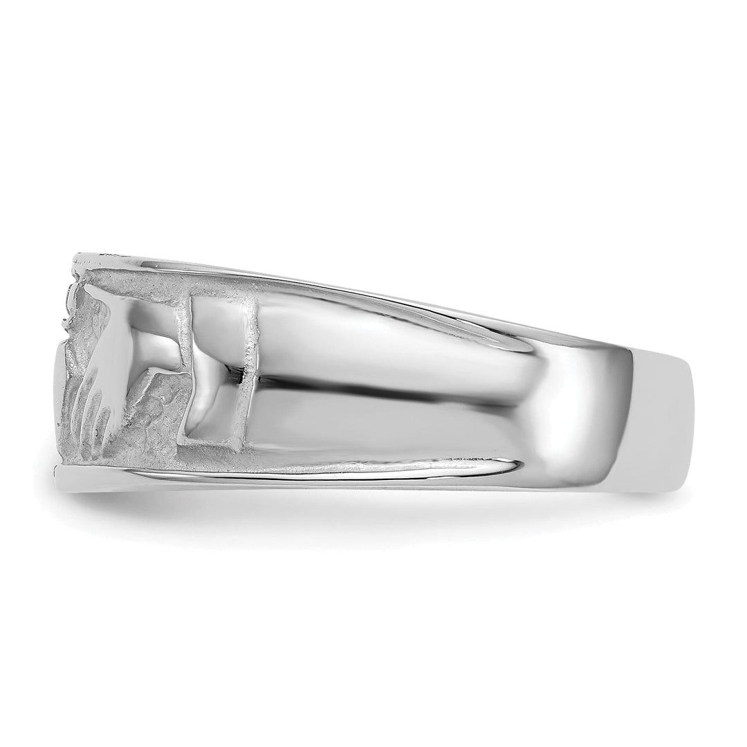 Lovely Rita's Ring 14kt white gold ladies claddagh ring