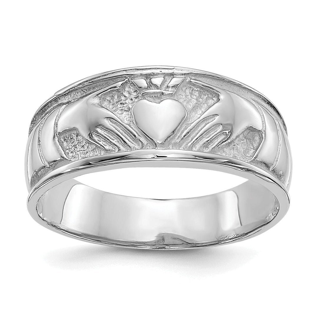 Lovely Rita's Ring 14kt white gold ladies claddagh ring