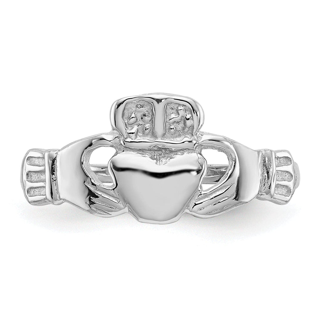 Lovely Rita's Ring 14kt white gold ladies claddagh ring