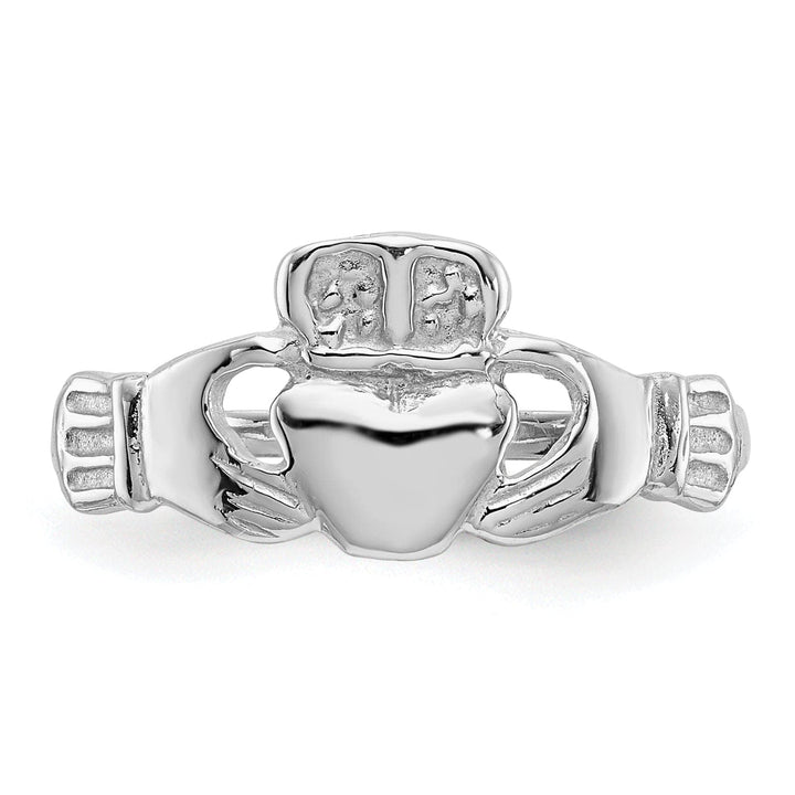 Lovely Rita's Ring 14kt white gold ladies claddagh ring