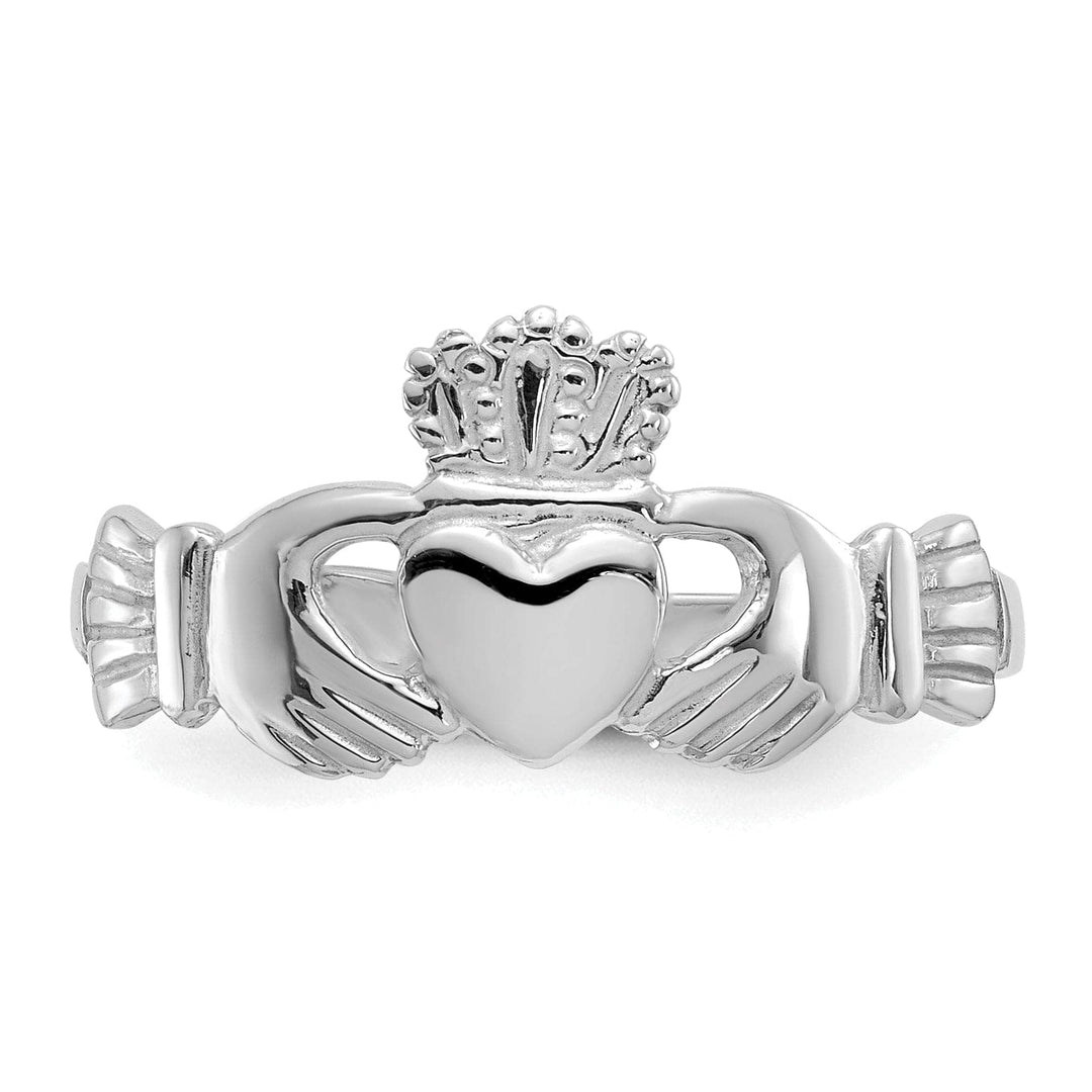Lovely Rita's Ring 14kt white gold ladies claddagh ring