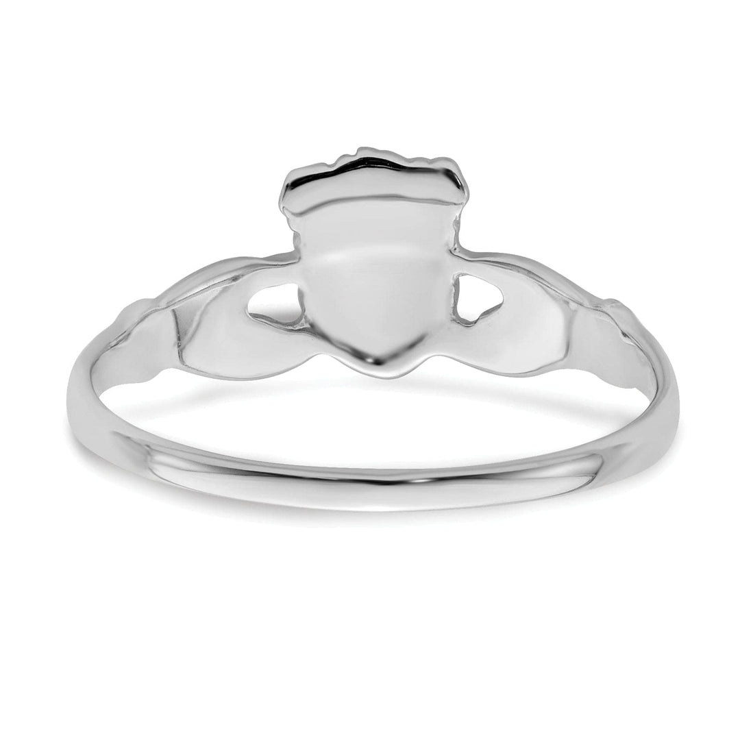 Lovely Rita's Ring 14kt white gold ladies claddagh ring