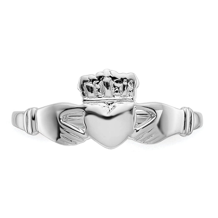 Lovely Rita's Ring 14kt white gold ladies claddagh ring