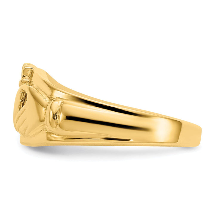 Lovely Rita's Ring 14kt yellow gold claddagh ladies ring