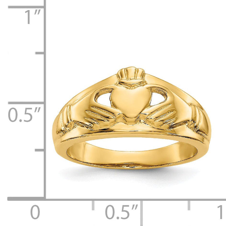 Lovely Rita's Ring 14kt yellow gold claddagh ladies ring