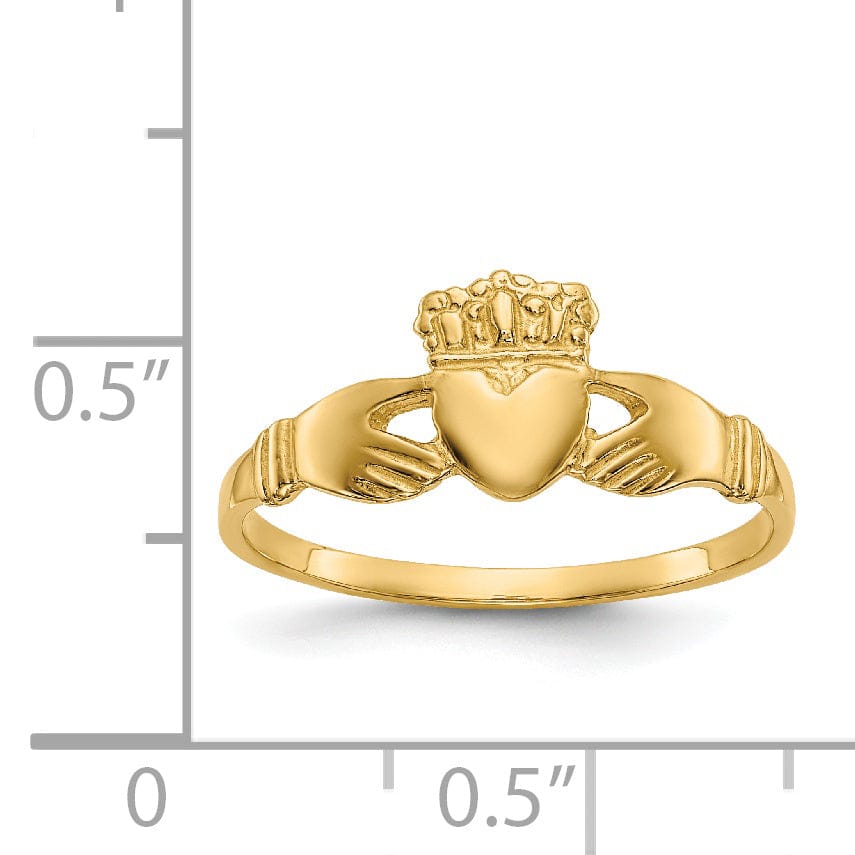 Lovely Rita's Ring 14kt yellow gold ladies claddagh ring