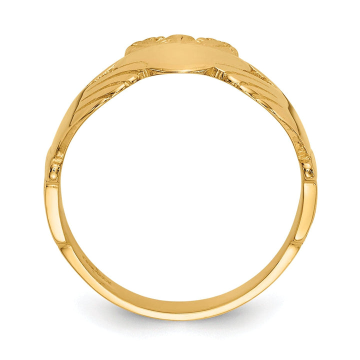 Lovely Rita's Ring 14kt yellow gold ladies claddagh ring