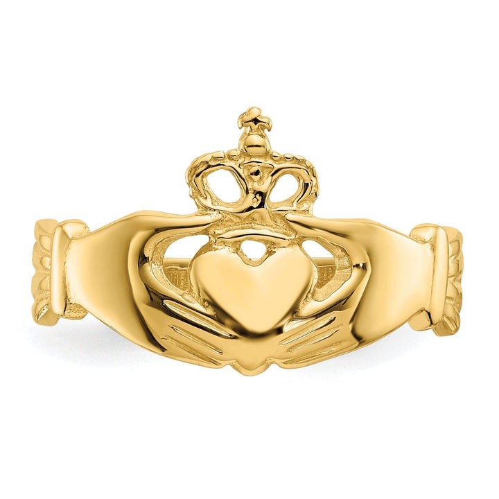 Lovely Rita's Ring 14kt yellow gold ladies claddagh ring