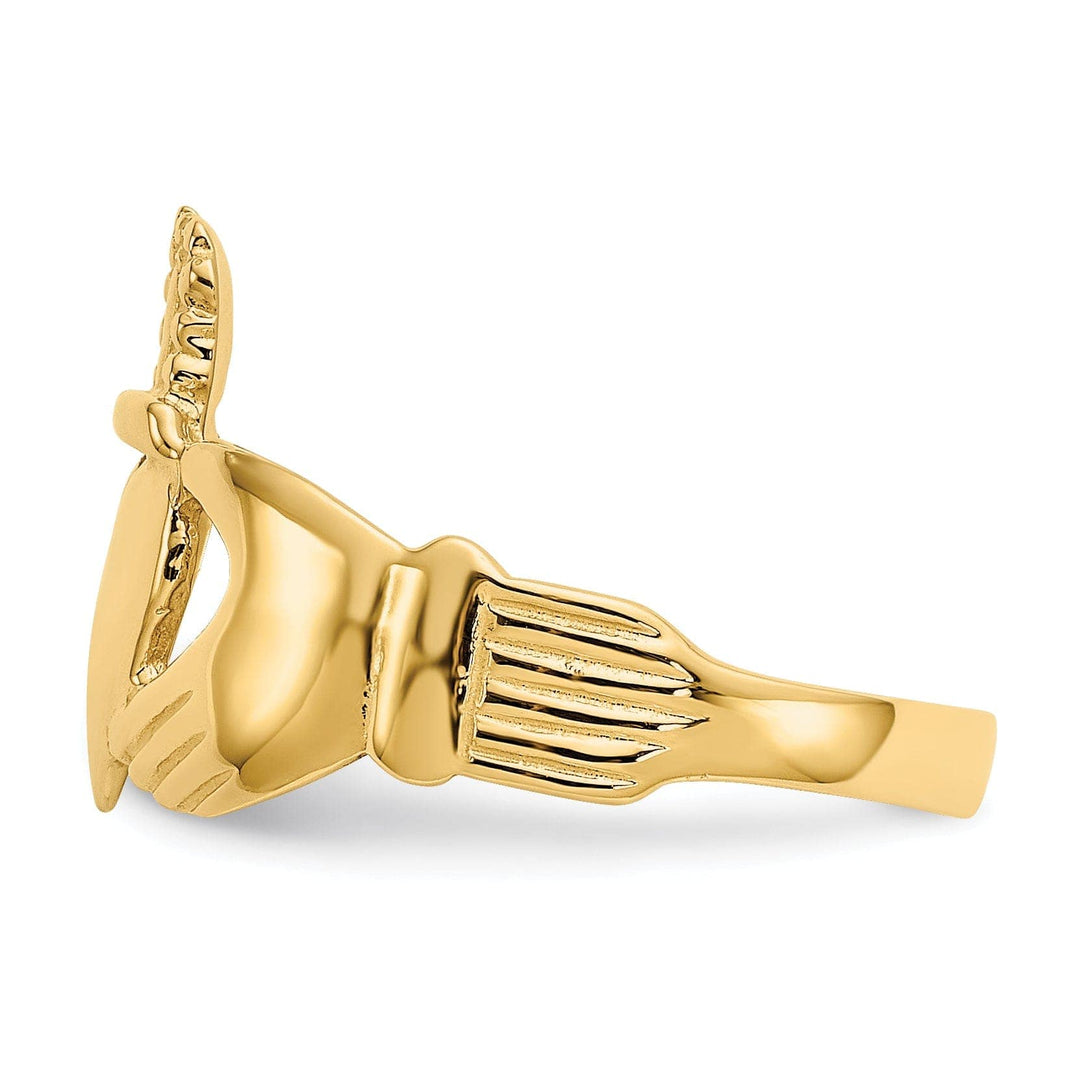 Lovely Rita's Ring 14kt yellow gold ladies claddagh ring