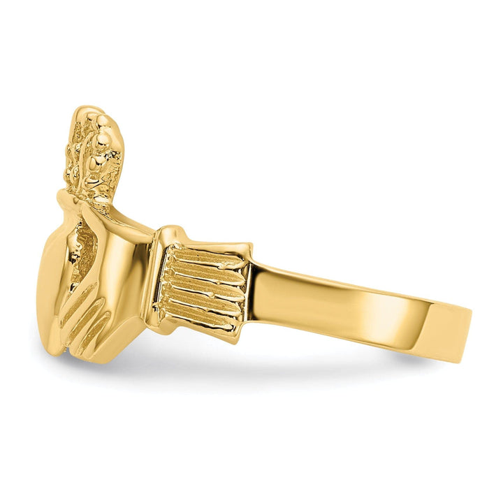 Lovely Rita's Ring 14kt yellow gold ladies claddagh ring