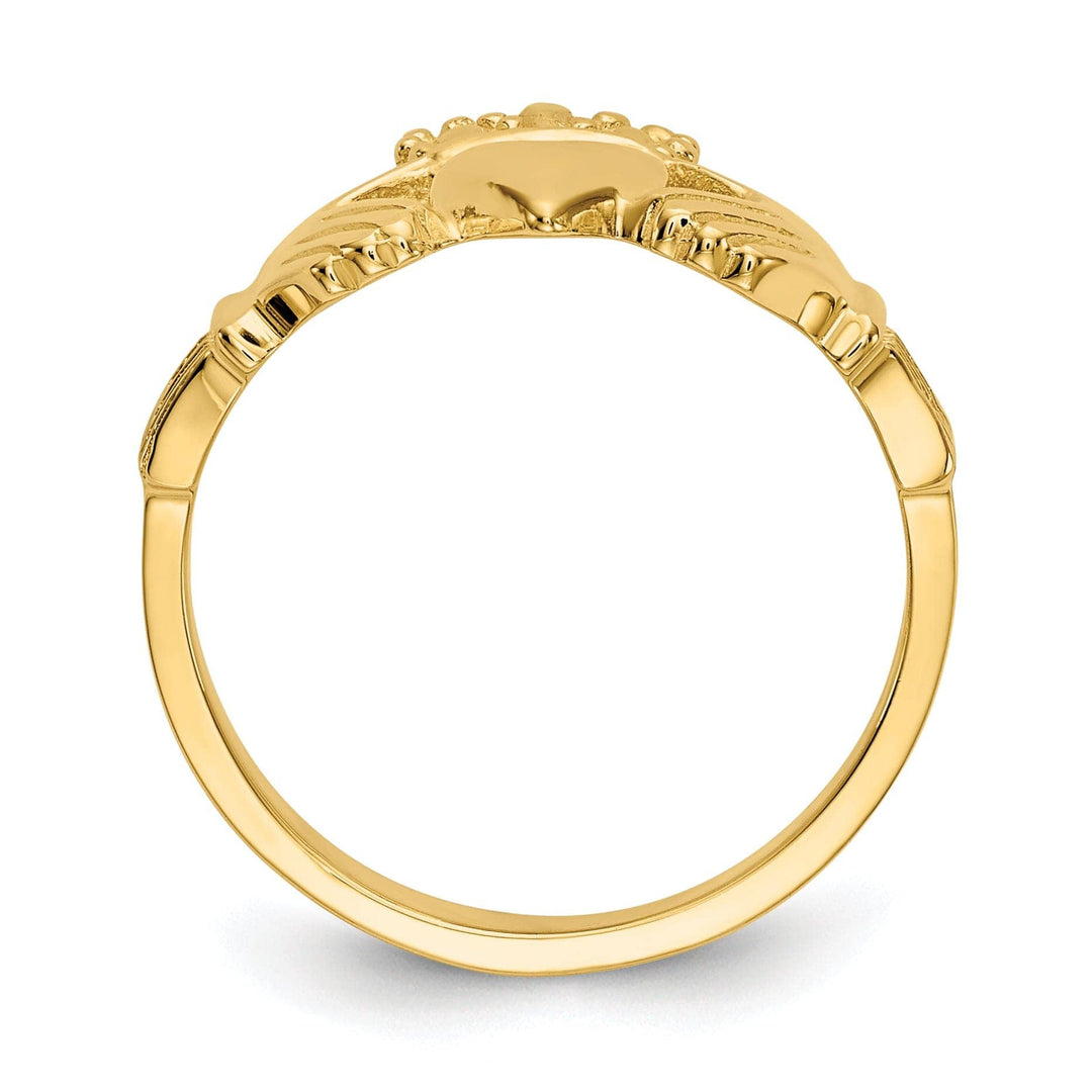 Lovely Rita's Ring 14kt yellow gold ladies claddagh ring