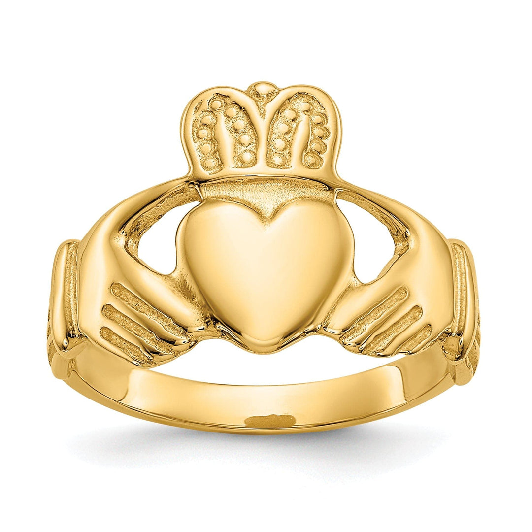 Lovely Rita's Ring 14kt yellow gold ladies claddagh ring