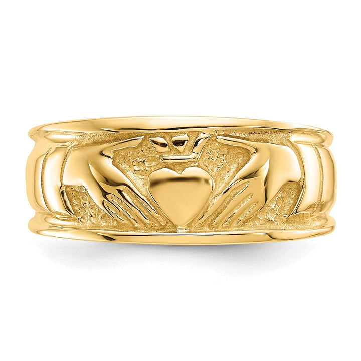 Lovely Rita's Ring 14kt yellow gold ladies claddagh ring band