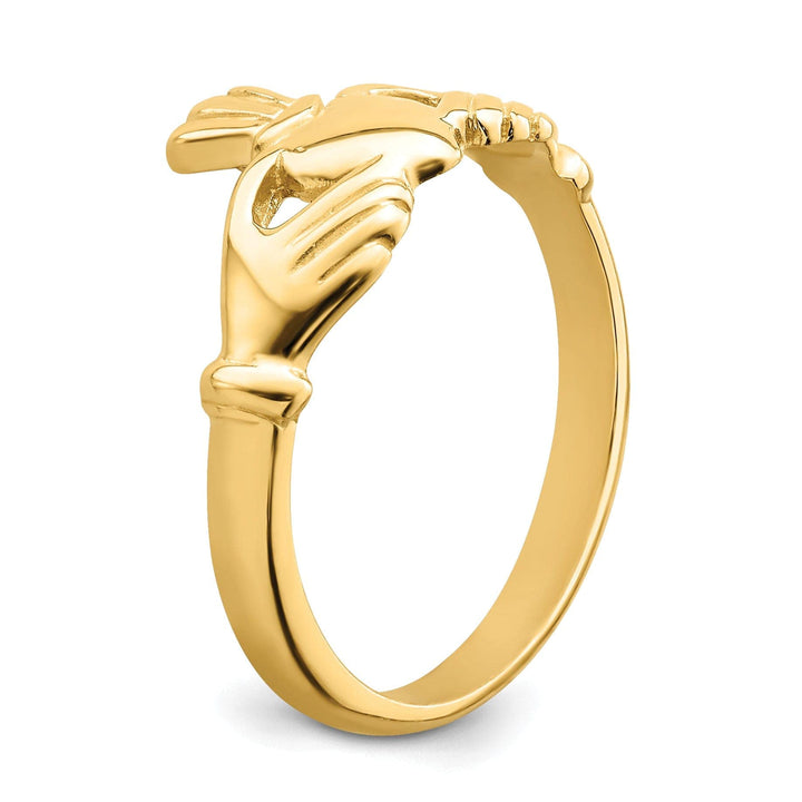 Lovely Rita's Ring 14kt yellow gold polished claddagh ring